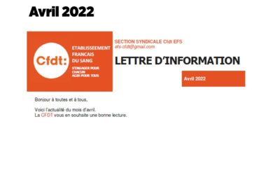 Communication nationale avril 2022