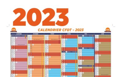 Calendrier CFDT 2023