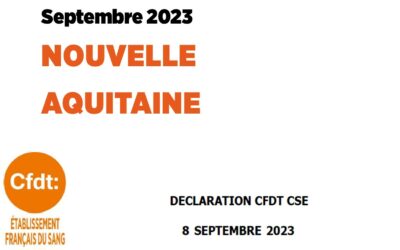 Déclaration CSE NVAQ septembre 2023